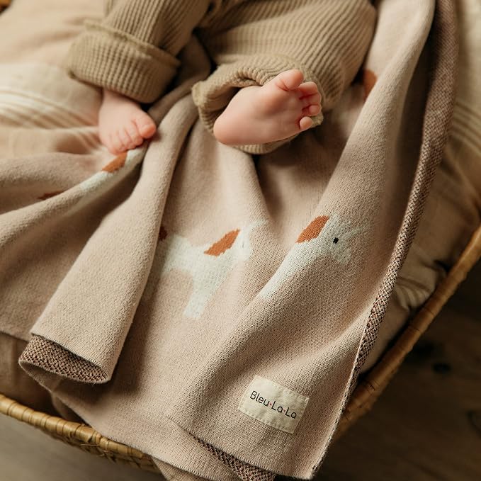 Unisex Baby Blanket for Girls and Boys 100% Cotton Buttery Soft Cozy Receiving - Image 4