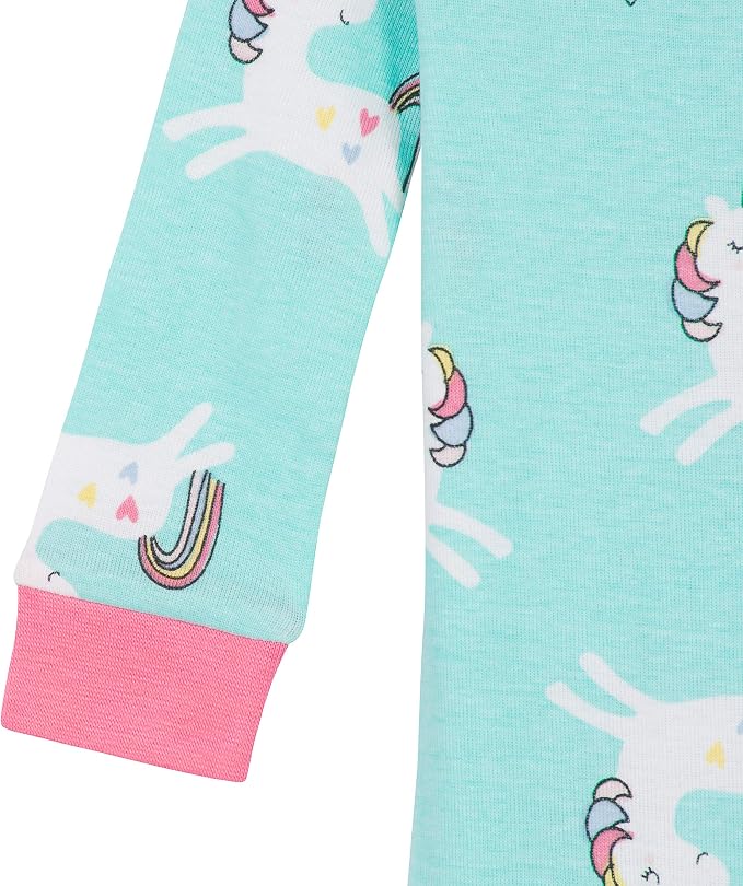 Gerber Baby Girls 4-pack Footed Pajamas - Image 6