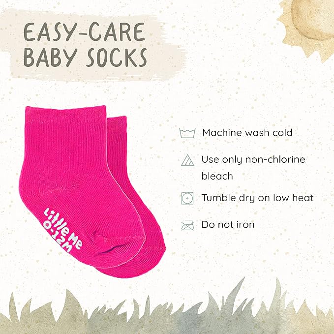 Little Me 20-Pack Newborn Baby Infant & Toddler Unisex Socks, - Image 4