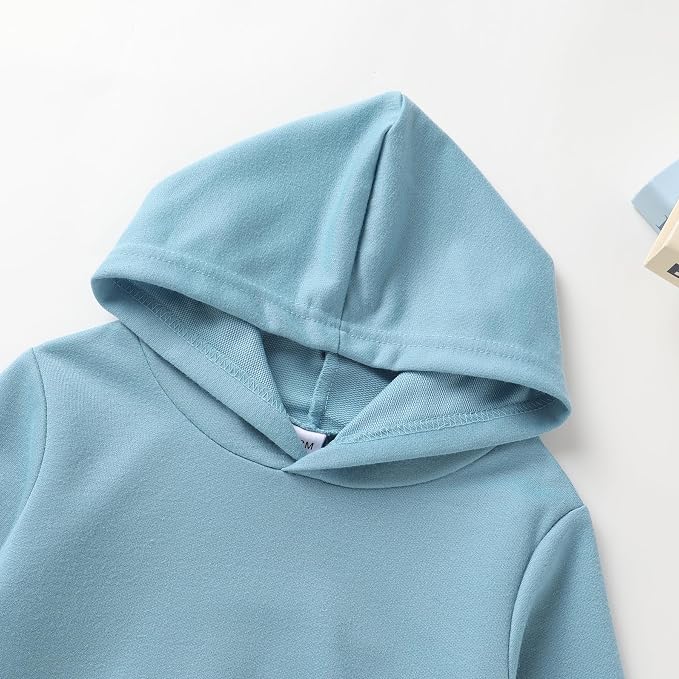 Happy Town Toddler Baby Boy Girl Sweatshirt Hoodie Pullover Fall Outfits Solid - Image 3