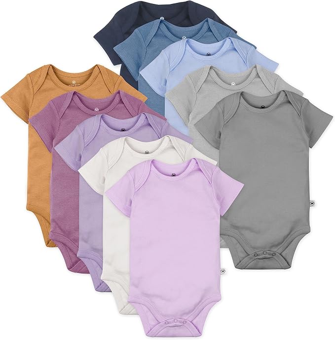 HonestBaby 10-pack Short Sleeve Bodysuits One-piece by HonestBaby