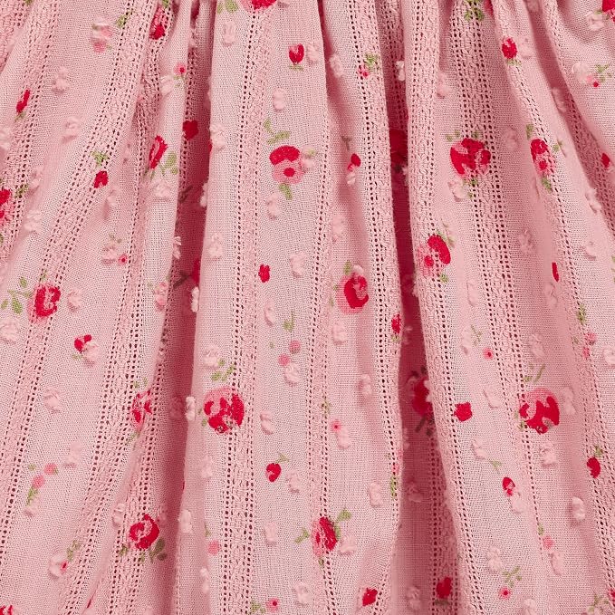 GRNSHTS Baby Girl Romper Dress, Puff Sleeve Smocked Outfit - Image 7