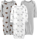Simple Joys by Carter's Baby 3-pack Neutral Cotton Sleeper Gown by SimpleJoysbyCarters