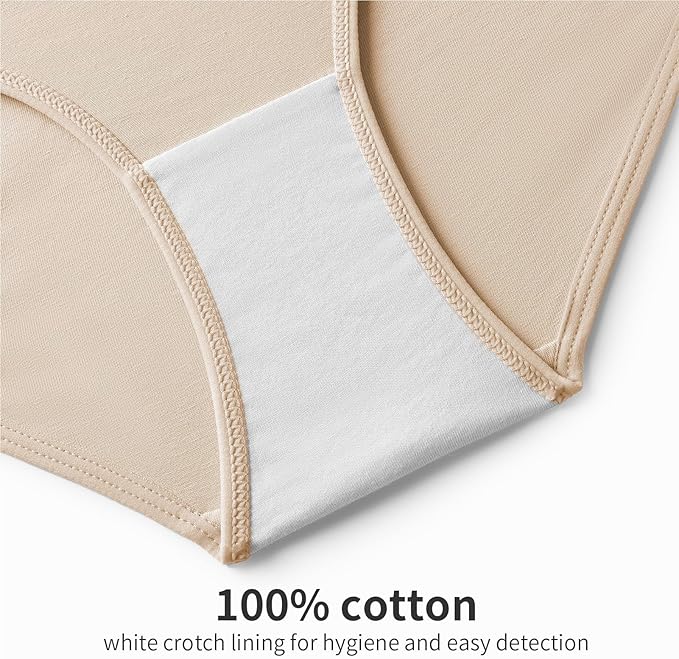 Angelhood 6 Pack Womens Cotton Maternity Underwear,Healthy Maternity Pregnancy Panties Postpartum Mother Under Bump Underwear
