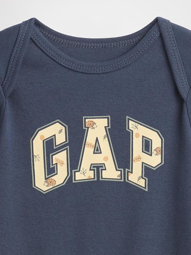 GAP Baby Long Sleeve Logo Bodysuit - Image 3