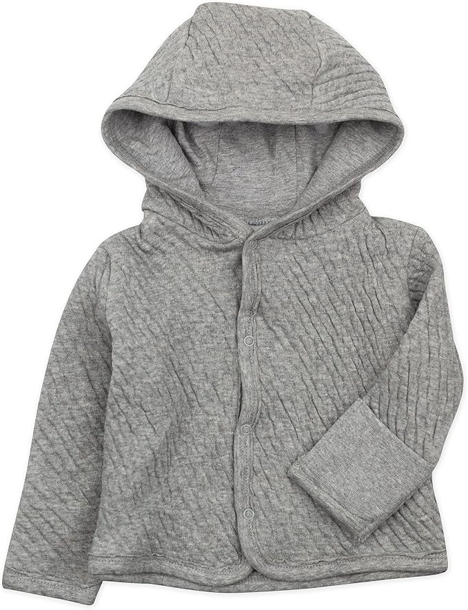 HonestBaby Matelasse Snap-Front Hooded Jacket Organic Cotton by HonestBaby