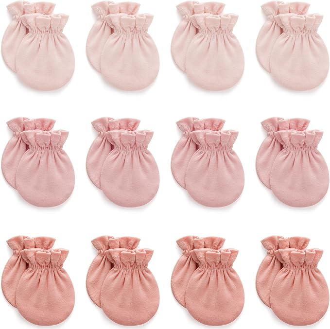 Pro Goleem Newborn Baby Mittens 100% Cotton No Scratch Soft Breathable Gloves by ProGoleem