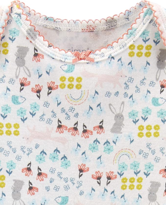 Simple Joys by Carter's Baby Girls 5-pack Long-sleeve Bodysuit - Image 3