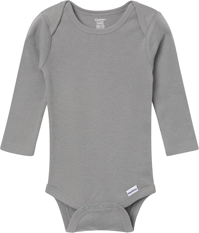 Gerber Baby 6 Pack Long-sleeve Onesies Bodysuit - Image 4