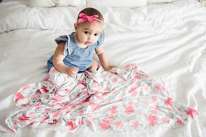 Copper Pearl Swaddle Blankets for Newborns | Soft Stretchy Receiving Blankets - Image 5