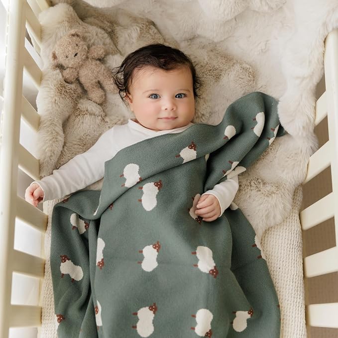 Knit Baby Swaddle Blanket - Image 3