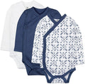 HonestBaby Baby 3-pack Long Sleeve Side-snap Kimono Bodysuits Organic Cotton by HonestBaby