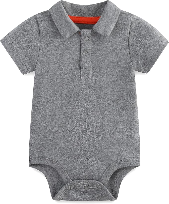Baby Girl Collared Onsie Polo Bodysuit Boy Cotton Romper Short Sleeve 0~24M by Unknown