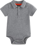 Baby Girl Collared Onsie Polo Bodysuit Boy Cotton Romper Short Sleeve 0~24M by Unknown