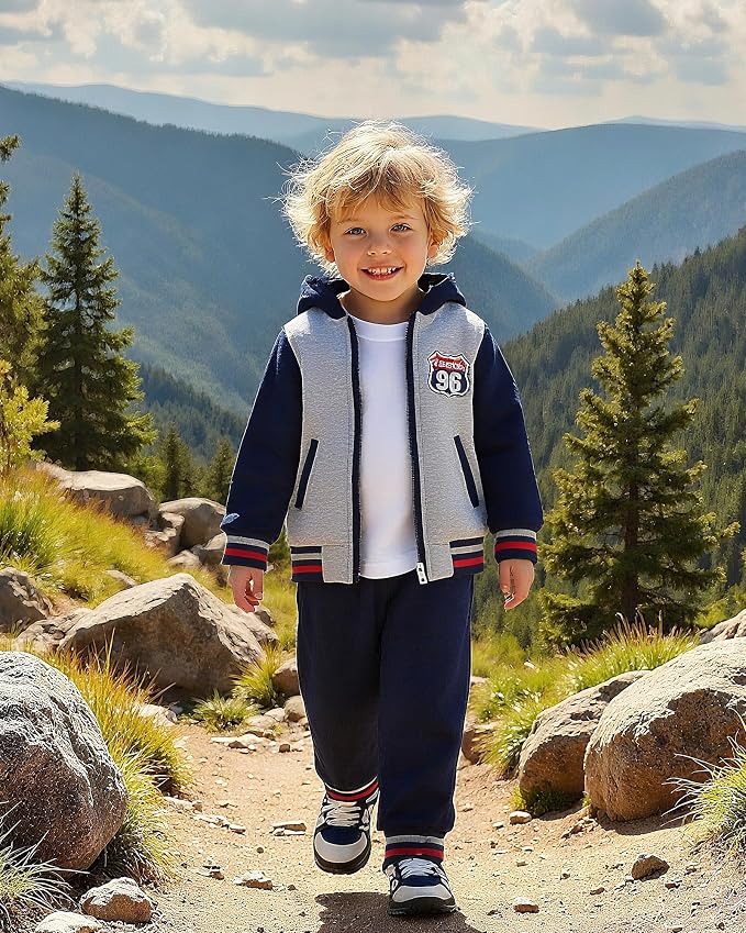 NZRVAWS Baby Boy Clothes Toddler Boy Outfit 2 3 4T 6 12 18 24 Month Fall Winter - Image 3