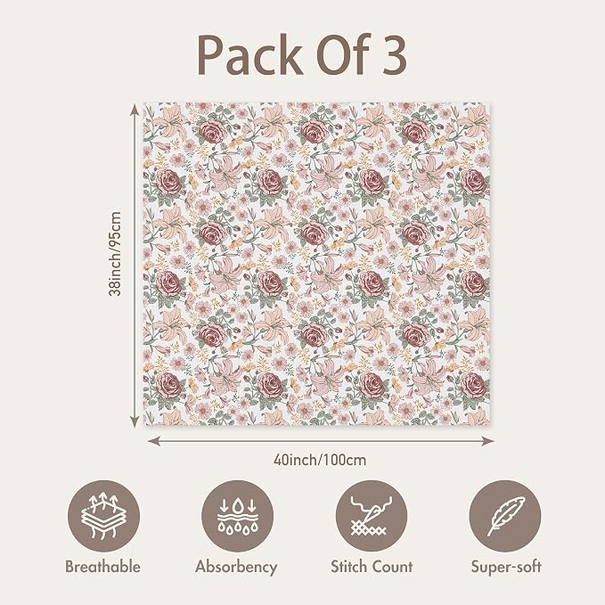 GLLQUEN BABY Muslin Swaddle Blankets - Image 4