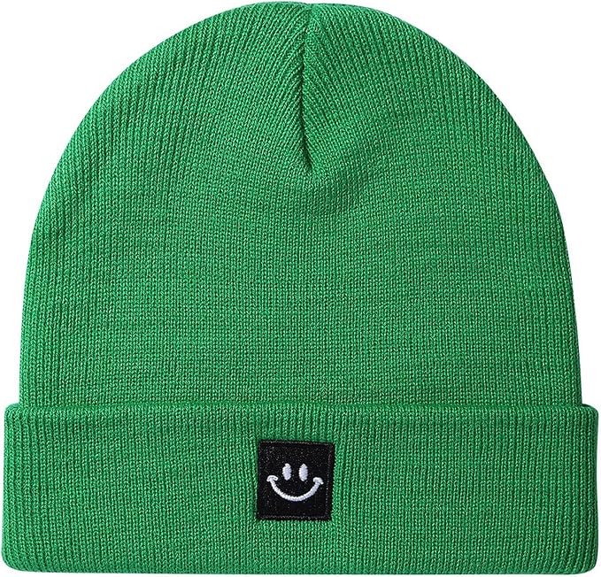 Baby Beanie Knit Ski Hat with Cute Face by Paladoo