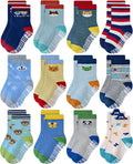 RATIVE Non Skid Anti Slip Crew Socks by RATIVE