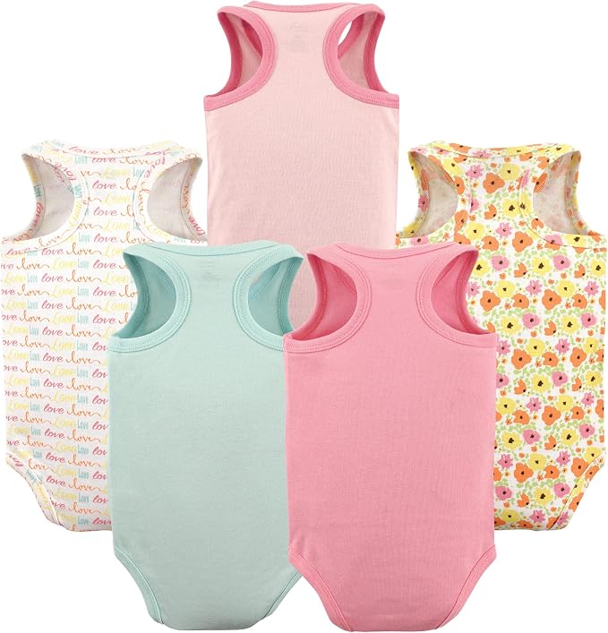 Luvable Friends Unisex Baby Cotton Sleeveless Bodysuits - Image 2