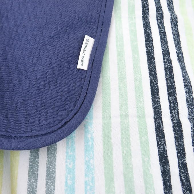 HonestBaby Matelasse Reversible Receiving Blanket 100% Organic Cotton - Image 3