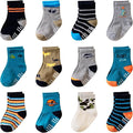 Toddler Non Slip Grips Socks Kids Anti Skid Baby Boys Girls Cotton Crew Socks by AMENLAN