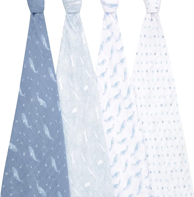 aden + anais Swaddle Blanket, 100% Organic Cotton Blankets - Image 2