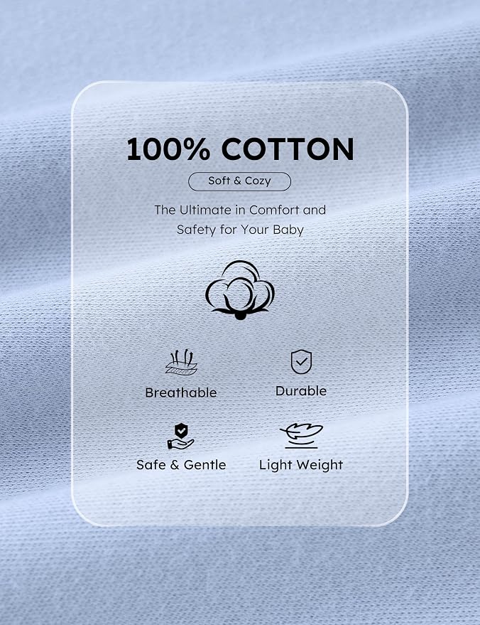Yoofoss Baby Pajamas 100% Organic Cotton Baby Sleepers - Image 7