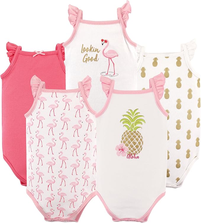 Hudson Baby Unisex Baby Cotton Sleeveless Bodysuits by HudsonBaby