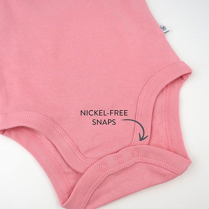 HonestBaby baby-girls 5-pack Short Sleeve Bodysuits One-piece 100% Organic - Image 3