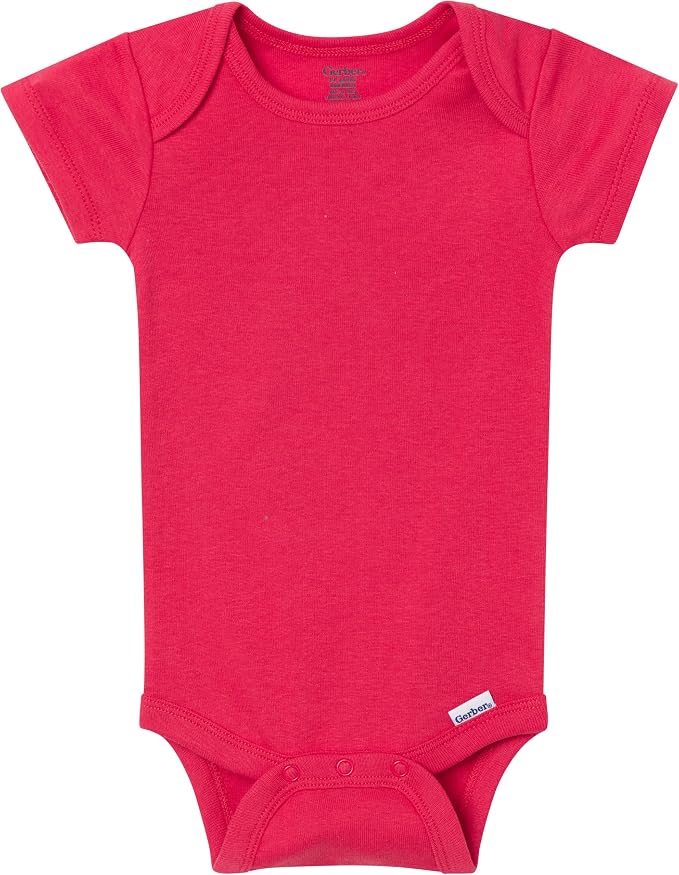 Gerber Baby Boys & Girls 5-Pack Solid Onesies Bodysuits - Image 7