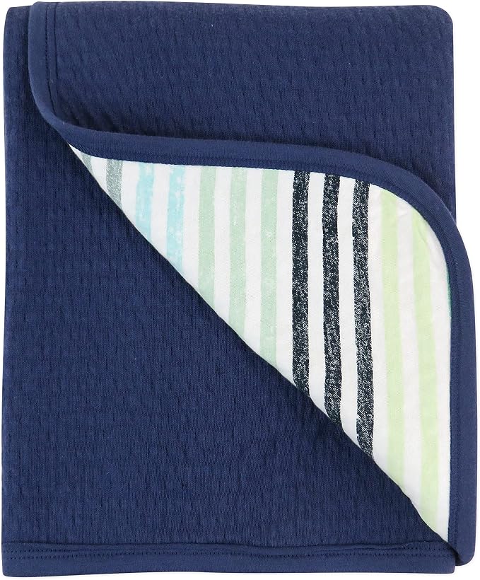 HonestBaby Matelasse Reversible Receiving Blanket 100% Organic Cotton - Image 5