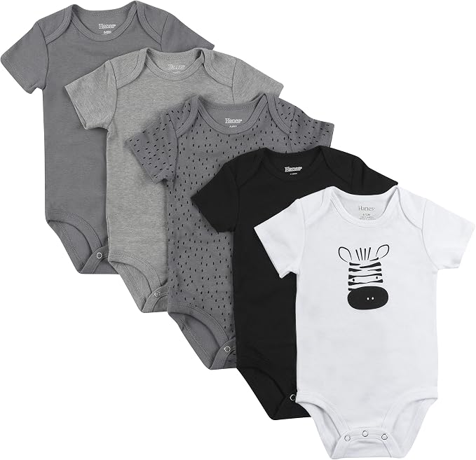 Hanes Baby Bodysuits, Ultimate Flexy Short Sleeve by Hanes