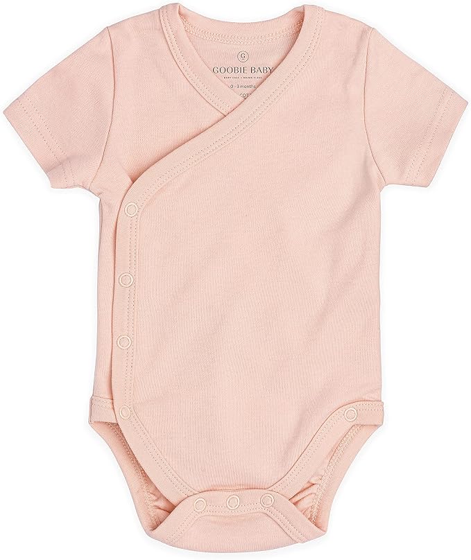 Baby Side Snap Kimono Bodysuit Set, Mitten Cuffs, 100% Cotton, Boy Girl - Image 5