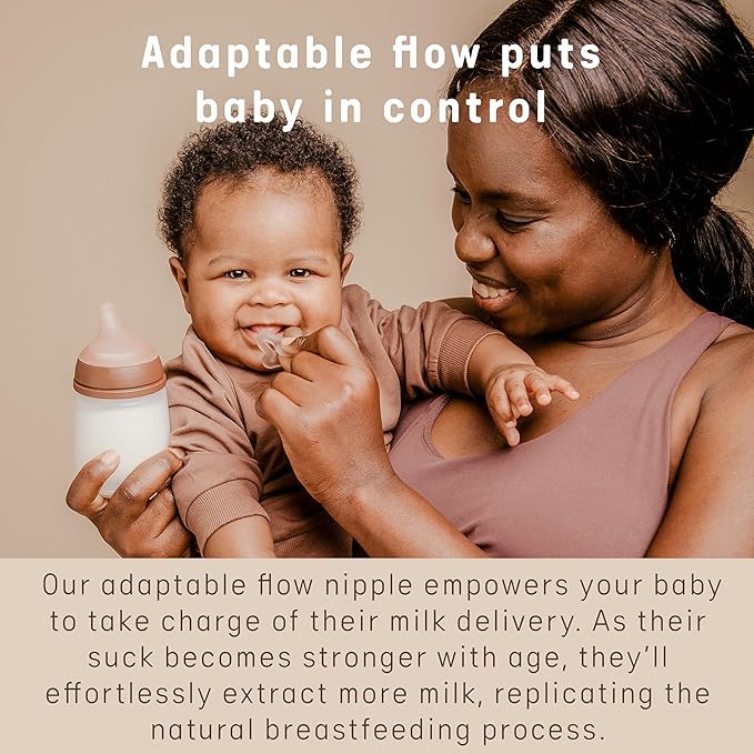 Suavinex Zero.Zero Adaptable Flow Asymmetrical Silicone Nipple, 2 Pack (0m+), Deep