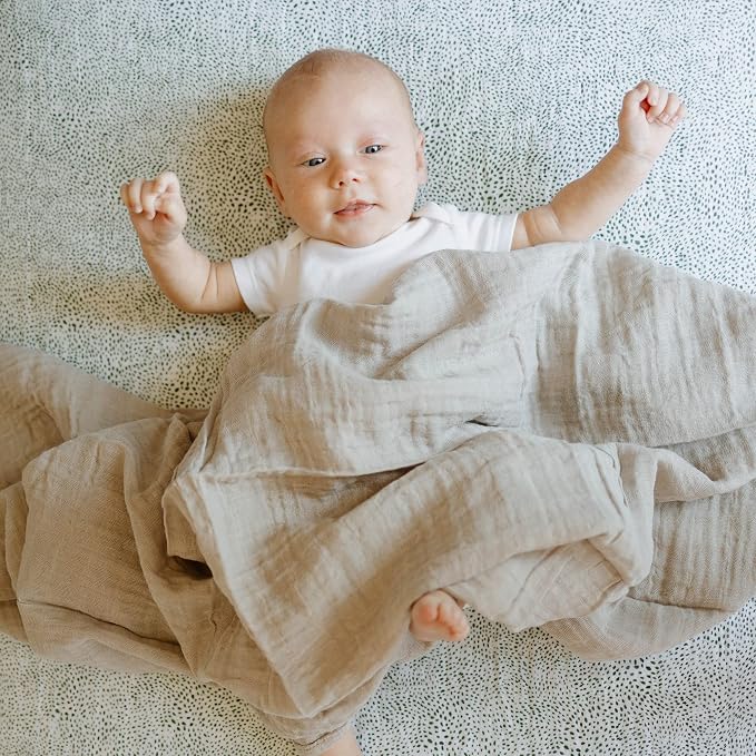 Little Unicorn Premium Cotton Swaddle Baby Blanket | Breathable Fabric | - Image 6