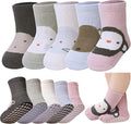 LANLEO Baby Toddler Socks with Grips Baby Toddlers Girls Boys Non Slip Grip by LANLEO