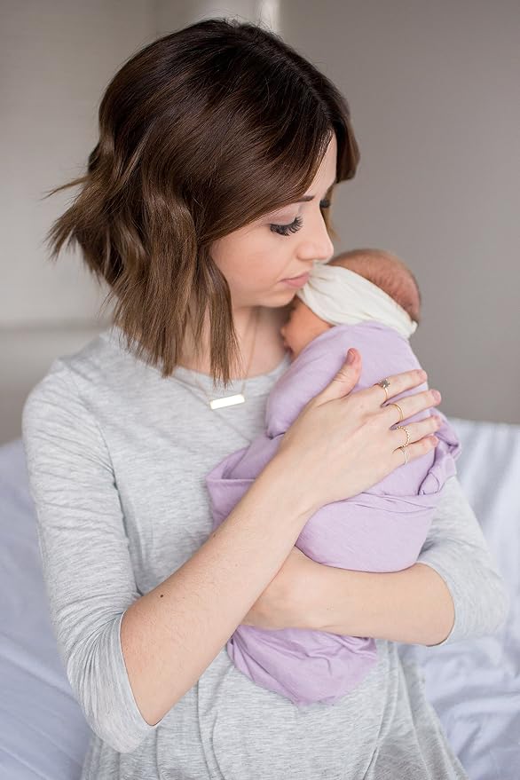 Copper Pearl Swaddle Blankets for Newborns | Soft Stretchy Receiving Blankets - Image 6