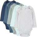 HonestBaby baby-girls 5-pack Long Sleeve Bodysuits One Piece 100% Organic Cotton by HonestBaby