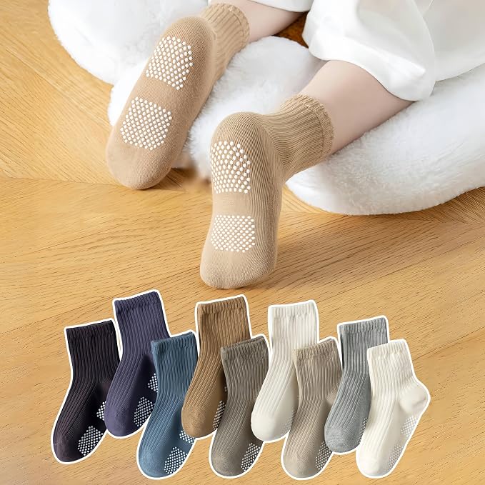 Toddler Grip Socks Non Slip Crew Socks Socks - Image 6