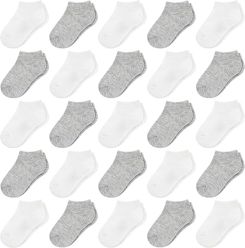 25 Pairs Toddler Girls Ankle Socks Soft Low Cut by SPTRAMLE