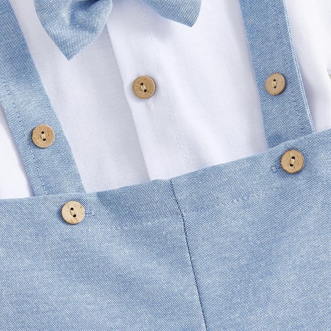 PUHHAPIEY Baby Boy Gentleman Wedding Outfit Dress Romper Suspender Pants | 0 3 - Image 7