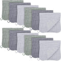 12 Pack Muslin Burp Cloths by BAMBOOQUEEN