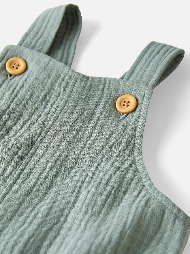 little planet by carter's Baby Organic Cotton Gauze Shortall - Image 3