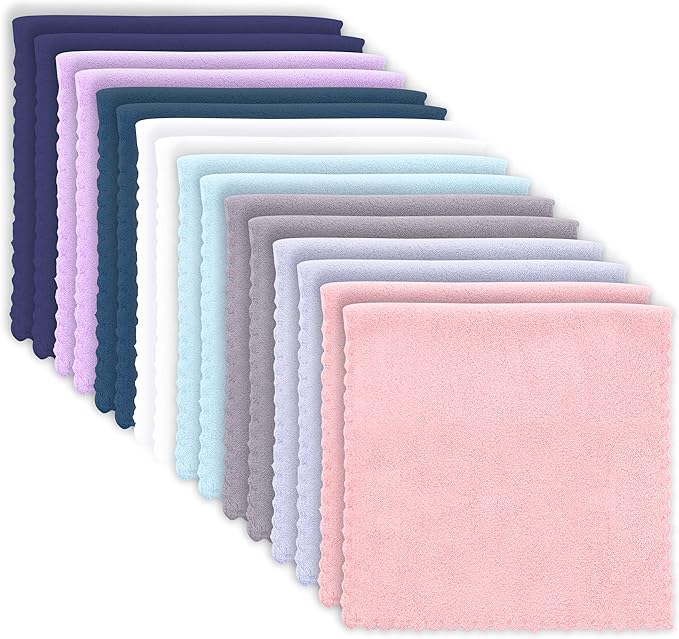 16 Pack Baby Washcloths burp cloths by BAMBOOQUEEN