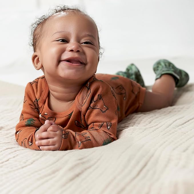 Gerber Baby Boys 6-Pack Long Sleeve Onesies Bodysuit - Image 5
