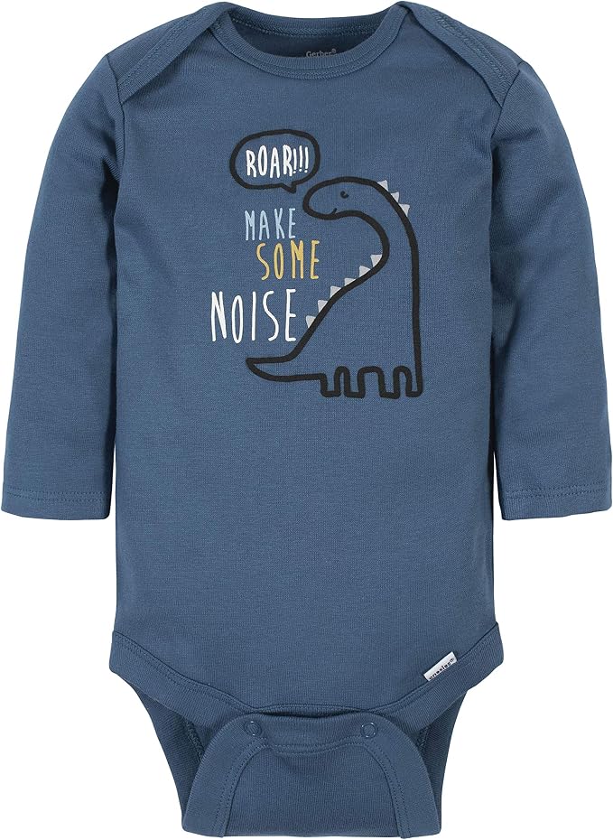 Gerber Baby Boys 6-Pack Long Sleeve Onesies Bodysuit - Image 2