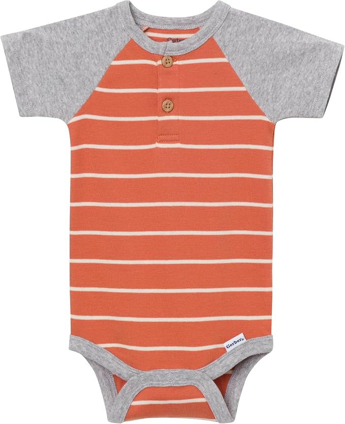 4-Pack Baby Boys Dino Blues Short Sleeve Onesies® Bodysuits - Image 5