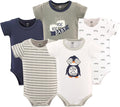 Hudson Baby Unisex Baby Cotton Bodysuits 5-pack by HudsonBaby