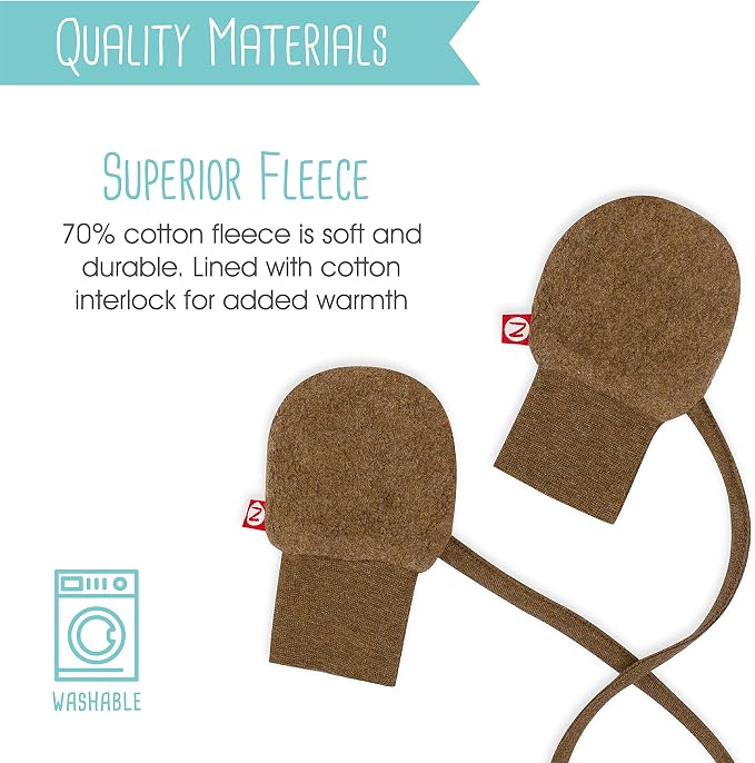 Zutano Baby Fleece Mittens for Infant, Outdoor Baby Winter Gloves | Thumbless - Image 7