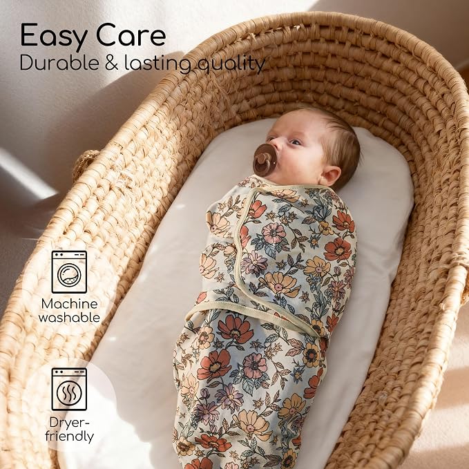 Cotton Swaddles for Newborn, Baby Newborn Swaddle 3-6 Month | 2-Pack Soft - Image 3